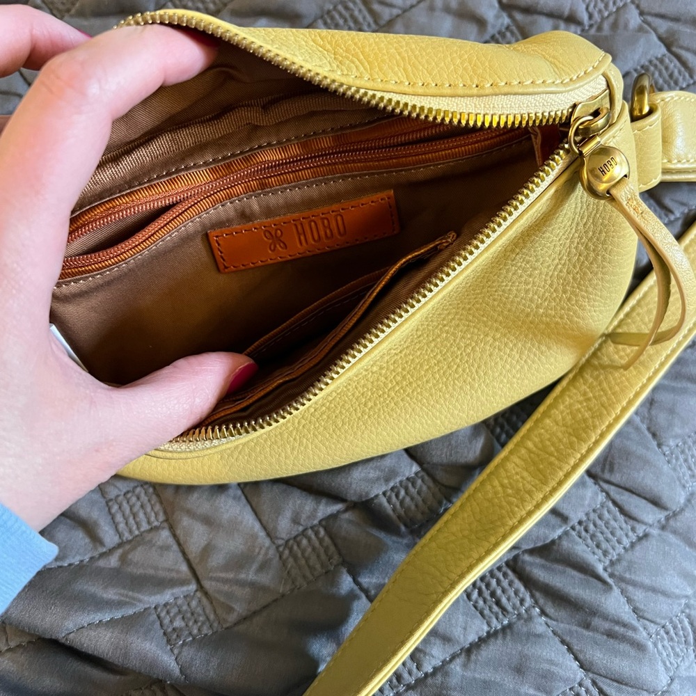 HOBO Mustard Fern Leather Belt Bag